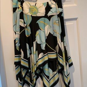 Vintage Trina Turk Handkerchief Skirt- sz 4